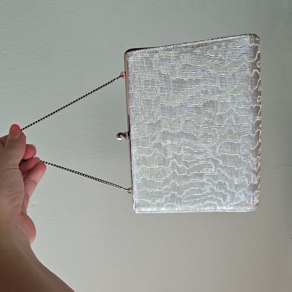 Estate Mod Silver Clutch Bag - Picture 6 of 7